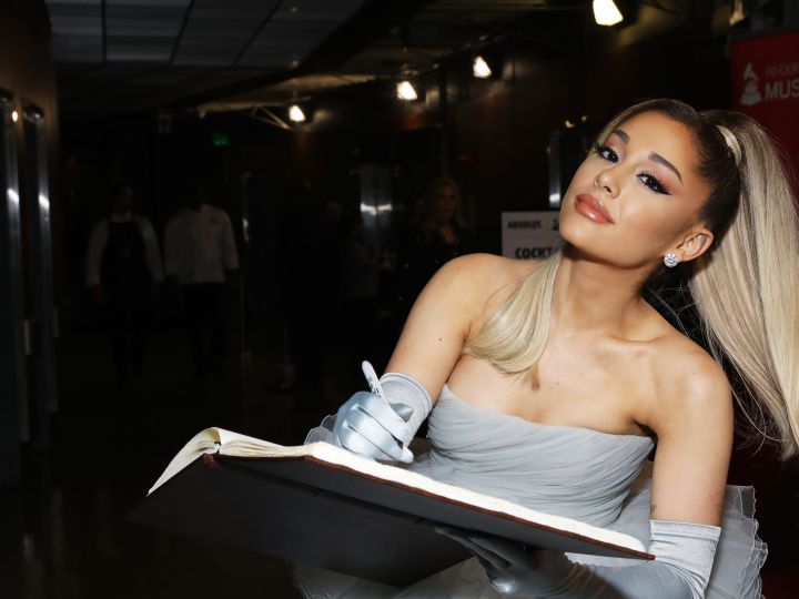 vestido de novia de ariana grande