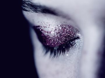 como usar maquillaje con glitter