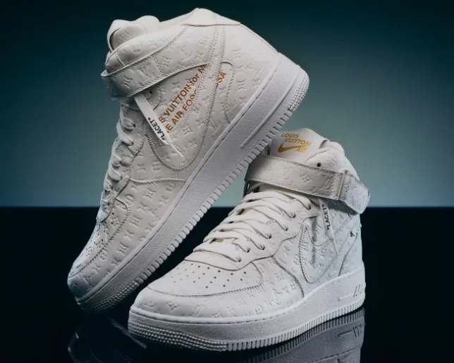 Las Nike Air Force 1 de Louis Vuitton blancas son la joya de la