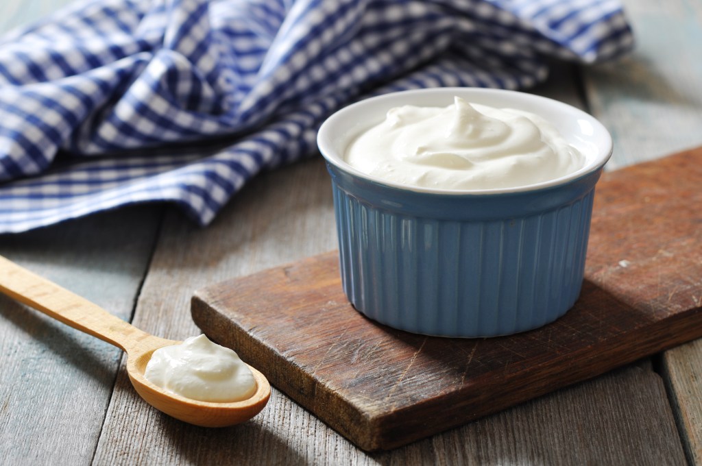 Yogur para el cabello