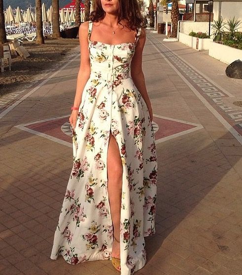 Vestido con flores