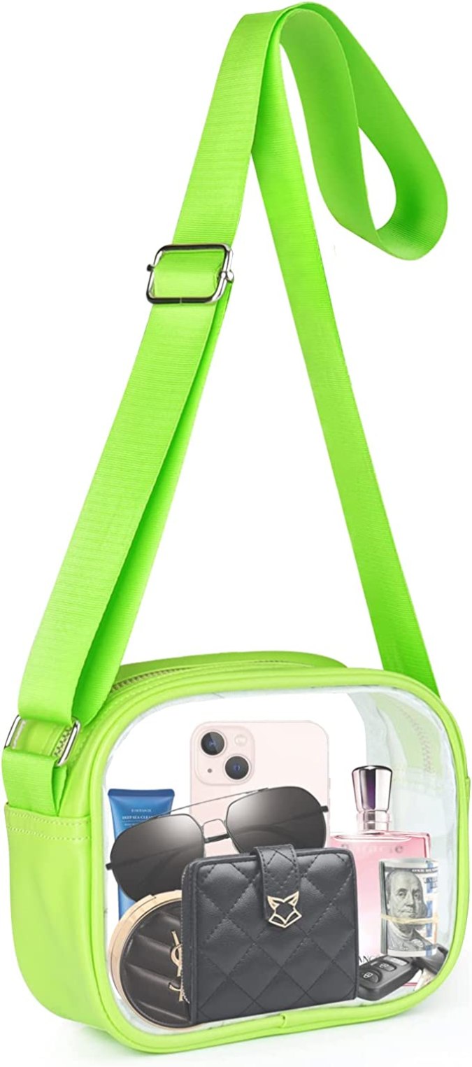 Bolsas transparentes para eventos musicales o deportivos en Amazon