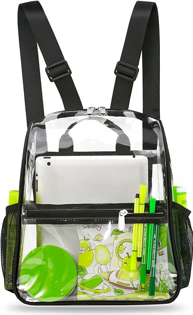 Bolsas transparentes para eventos musicales o deportivos en Amazon