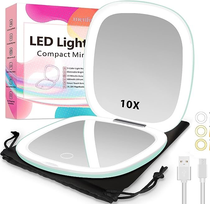 ¿Sales de viaje? 7 lindos y compactos espejos con luz que puedes comprar en Amazon hoy mismo