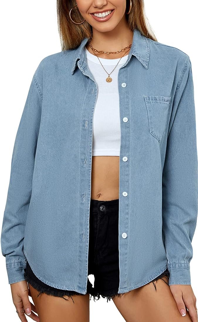 Moda en Amazon: 8 populares camisas de mezclilla y cambray desde $20 dólares