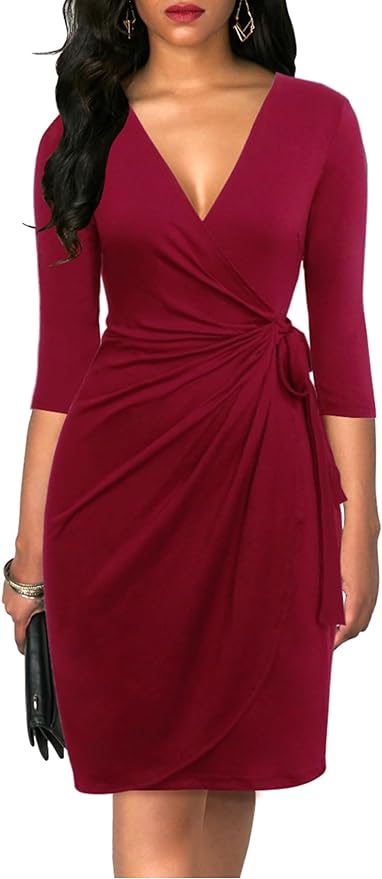 Moda en Amazon: 9 lindos vestidos envolventes para usar en otoño desde $28 dólares