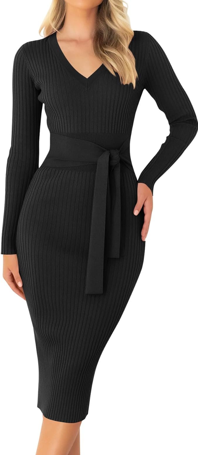 Moda en Amazon: 9 vestidos tipo suéter para los días de fríos desde $36 dólares