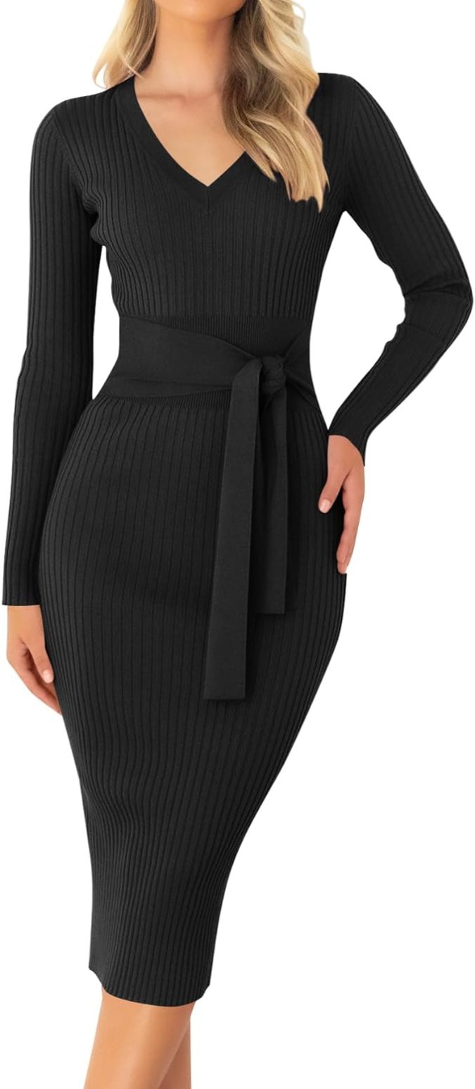 Moda en Amazon: 9 vestidos tipo suéter para los días de fríos desde $36 dólares