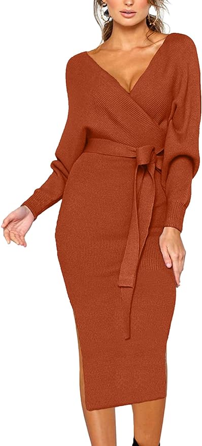 Moda en Amazon: 9 vestidos tipo suéter para los días de fríos desde $36 dólares