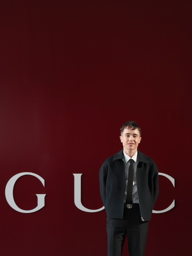 Elliot Page en Milan Fashion Week Men's 2024.