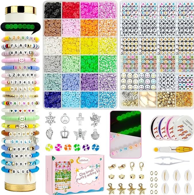 Set para hacer brazaletes de LZOUOWO de venta en Amazon.