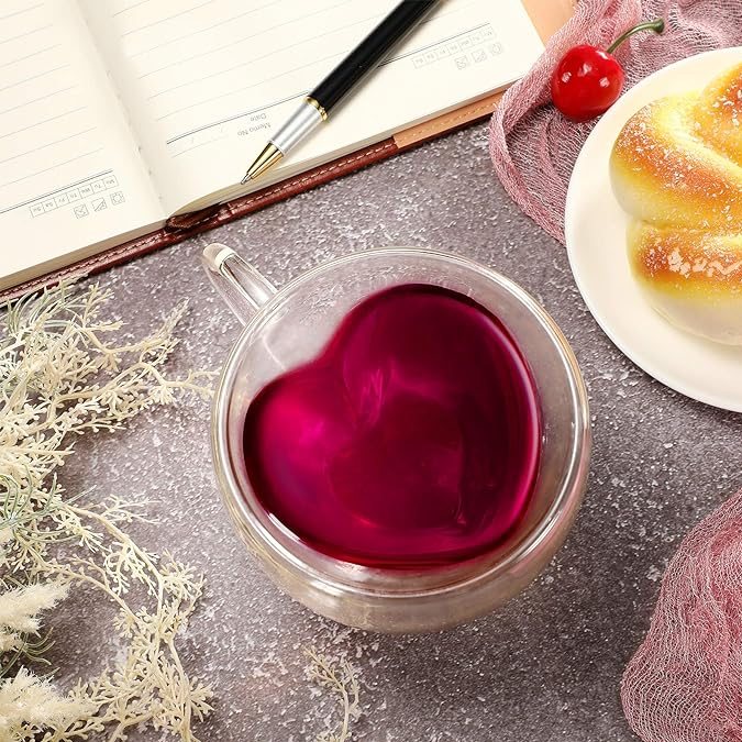 Taza transparente de Patelai de venta en Amazon.