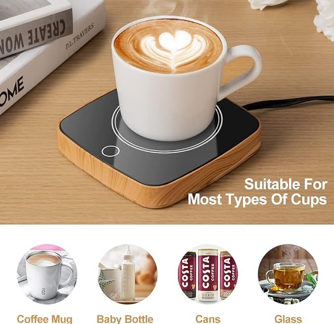 Calentador de taza de Raccoon de venta en Amazon.