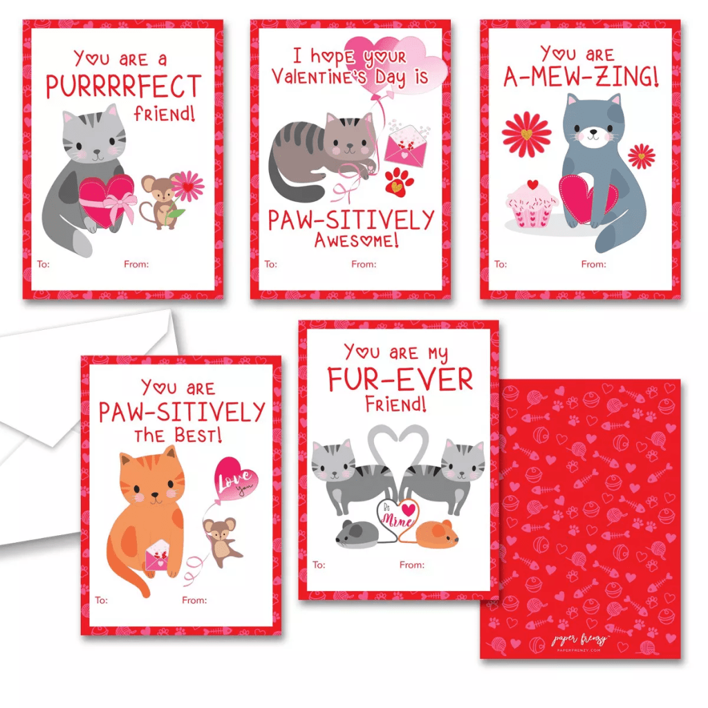 Set de tarjetas de San Valentín de Paper Frenzy de venta en Target.