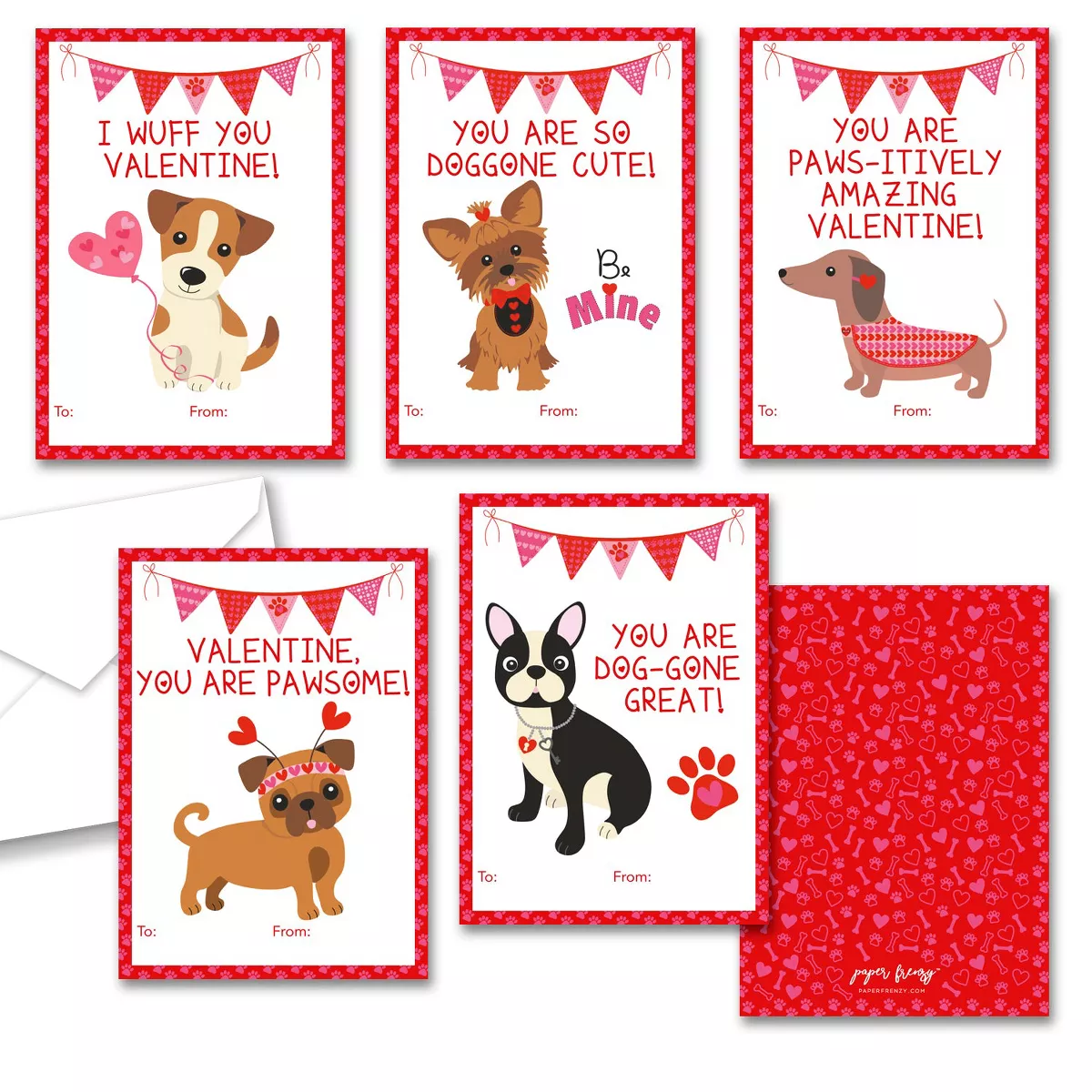 Set de tarjetas de San Valentín de Paper Frenzy de venta en Target.