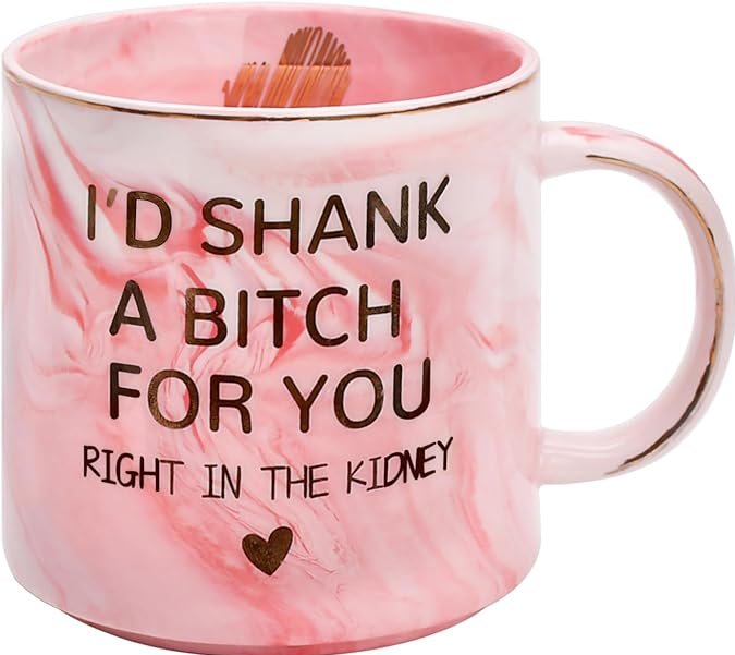 Taza con mensaje de Donse de venta en Amazon.