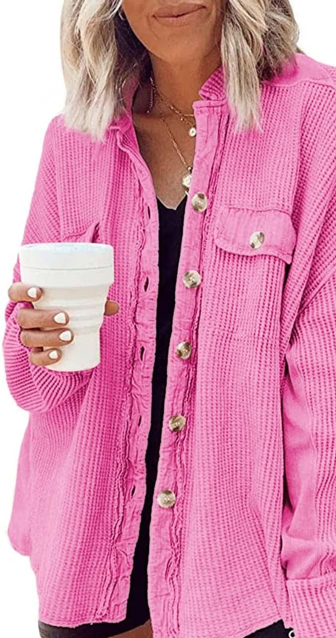 Camisa rosa oversized de Nirovien de venta en Amazon.