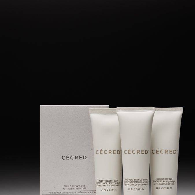 Double Cleanse Kit with Moisturizing Deep Conditioner de Cécred.