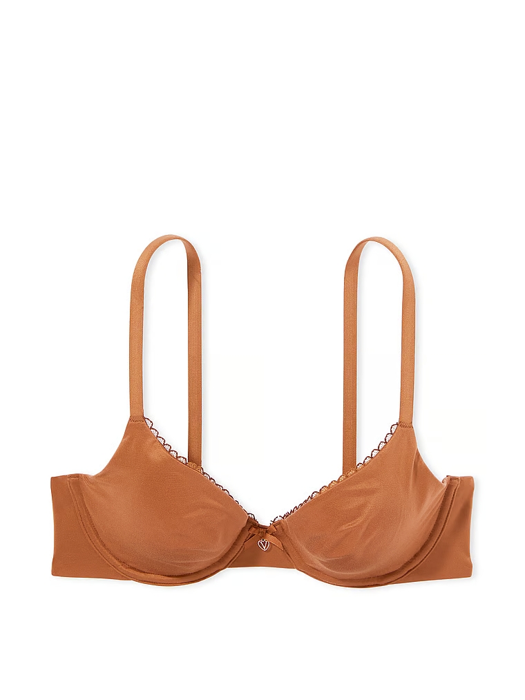 Invisible Lift Unlined Smooth Demi Bra de Victoria's Secret en color Caramel.