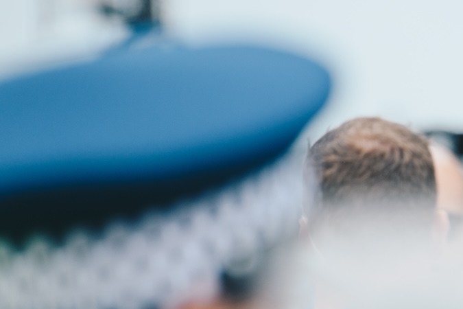El príncipe Harry durante su visita al Viaduct Harbour en Auckland en octubre de 2018.