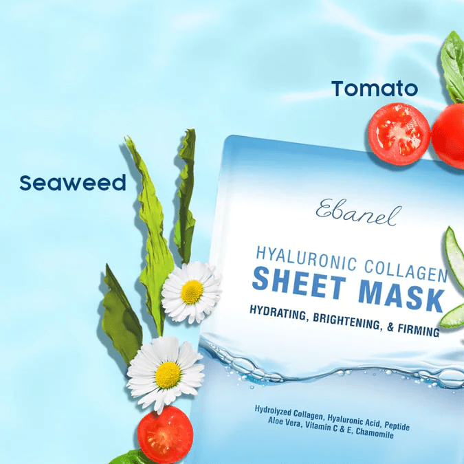 Hyaluronic Collagen Sheet Mask Pack de Ebanel.