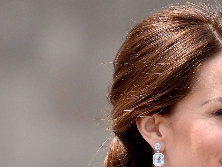 Kate Middleton sonríe durante su visita a Alemania en 2017.