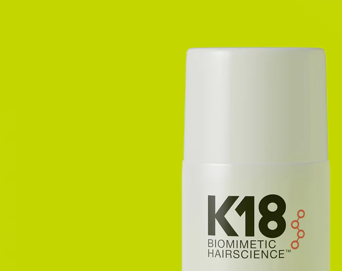 Leave-in molecular repair hair mask tamaño mini de K18.
