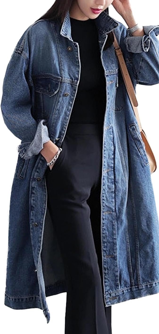 Chaqueta de mezclilla de Jofemuho de venta en Amazon.