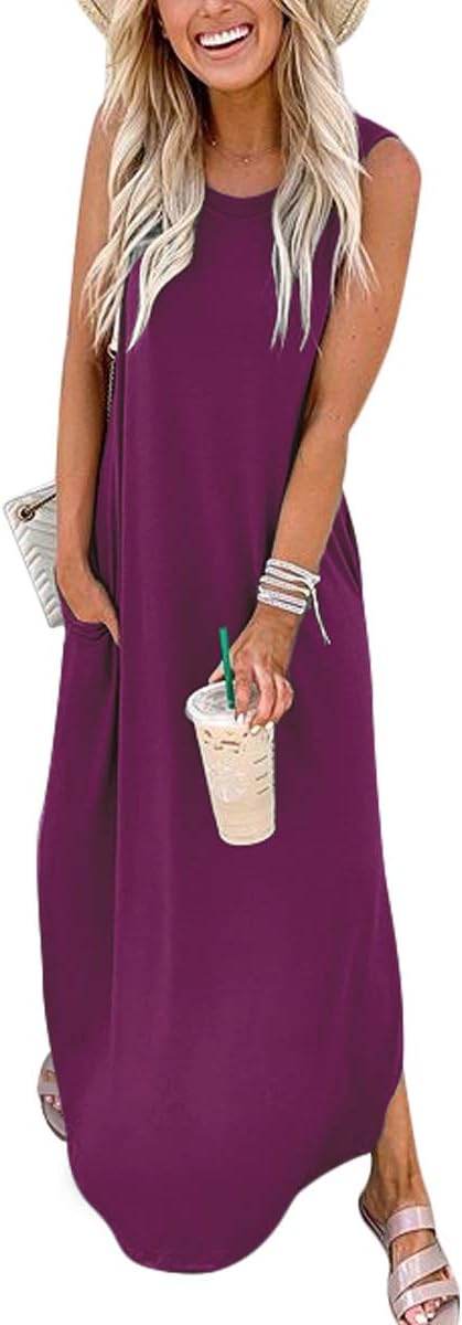 Vestido fucsia de ANRABESS de venta en Amazon.