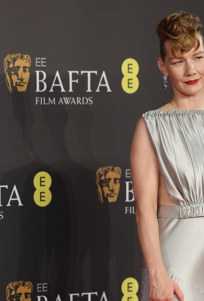 Sandra Hüller en la alfombra roja de los Premios BAFTA 2024.