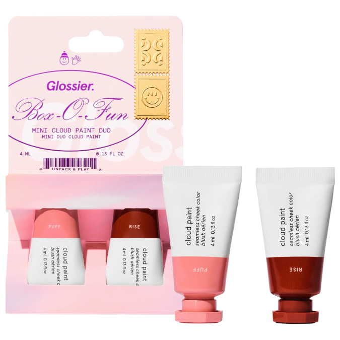 Mini Cloud Paint Gel Cream Blush Duo de Glossier.