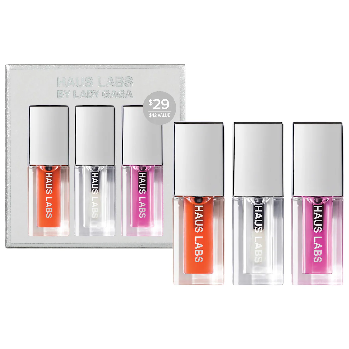 Mini PhD Lip Oil Trio Set de HAUS LABS.