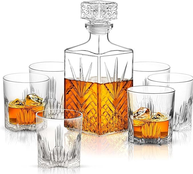 Decantador de whisky y vasos de Paksh Novelty de venta en Amazon.