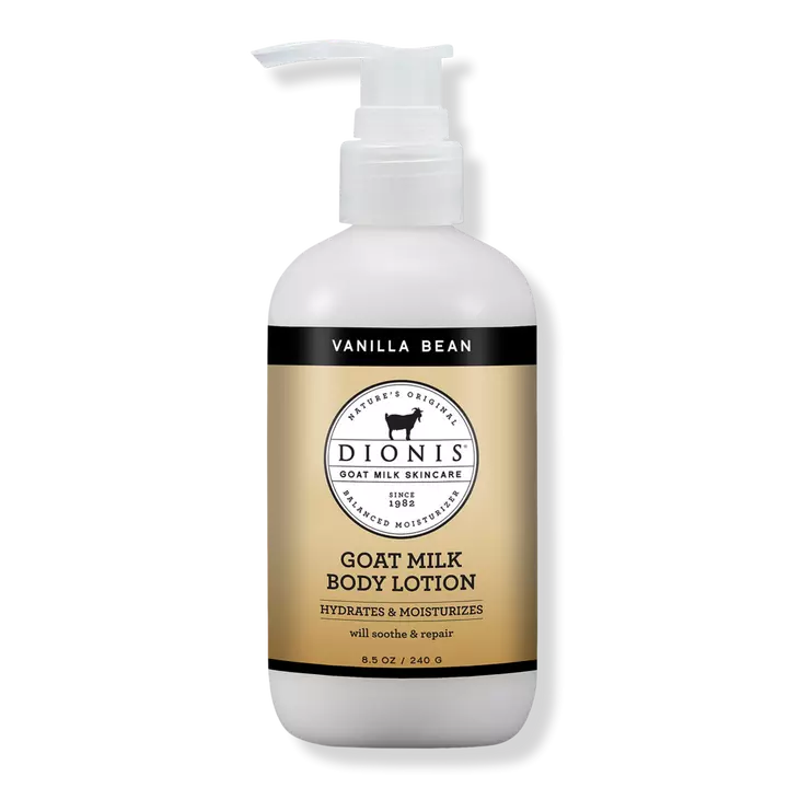 Vanilla Bean Goat Milk Body Lotion de Dionis.