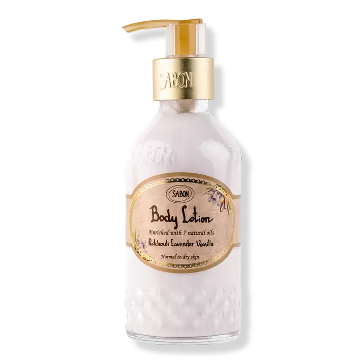 Patchouli Lavender Vanilla Body Lotion de SABON.