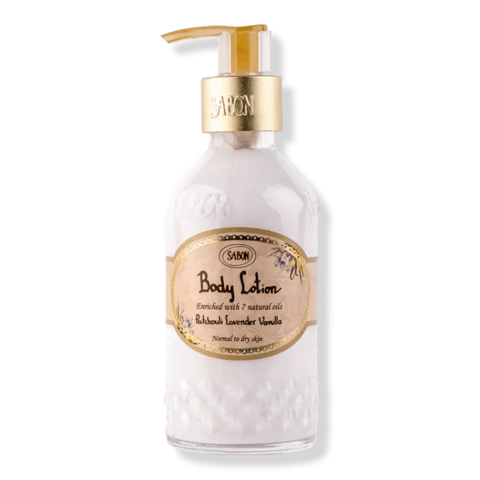 Patchouli Lavender Vanilla Body Lotion de SABON.