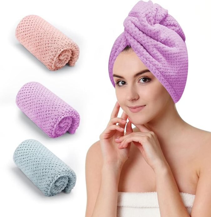 Toalla para pelo de CZZXI de venta en Amazon.