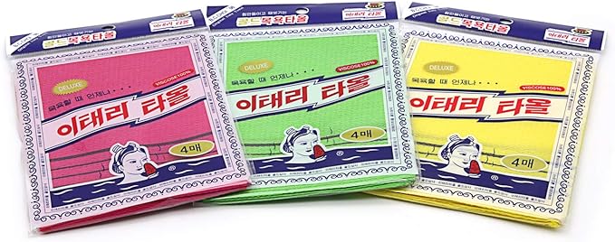 Toallas exfoliantes coreanas de HMI de venta en Amazon.