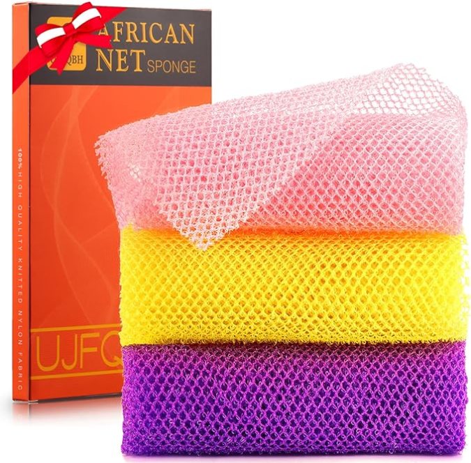 Red exfoliante africana de UJFQBH de venta en Amazon.