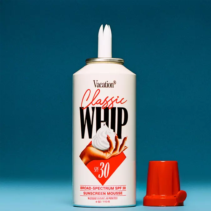 Classic Whip SPF 30 Sunscreen Mousse de Vacation.