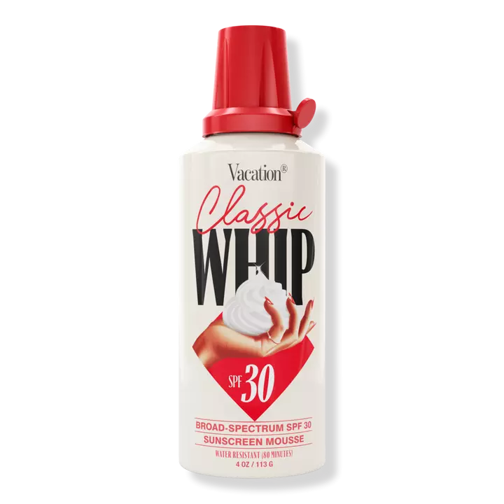 Classic Whip SPF 30 Sunscreen Mousse de Vacation.