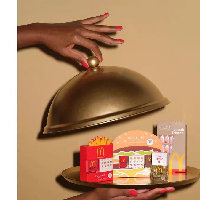 Press-on nails de Nails Inc. x McDonald’s.