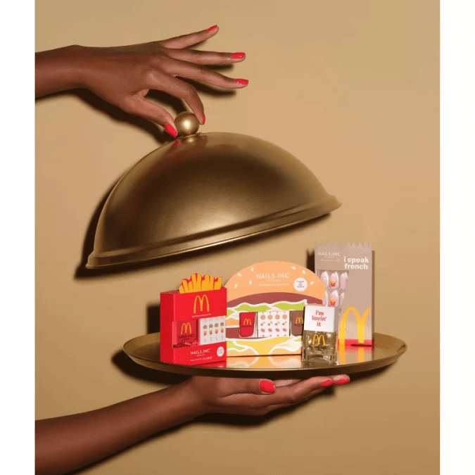 Press-on nails de Nails Inc. x McDonald’s.