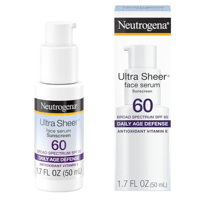 Neutrogena Ultra Sheer Face Serum SPF 60+