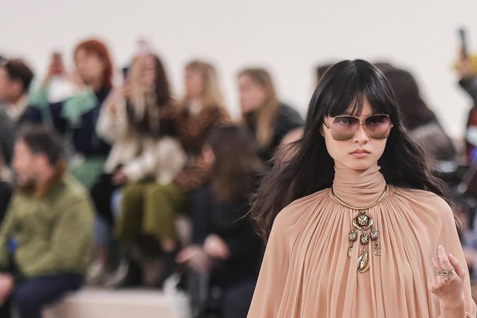 Bolso en la pasarela de Chloé de su colección otoño/invierno 2024.