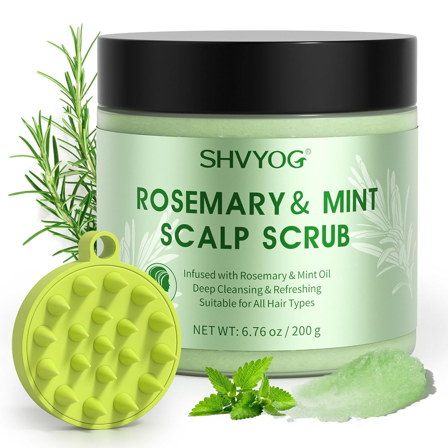 Rosemary & Mint Scalp Scrub de SHVYOG.