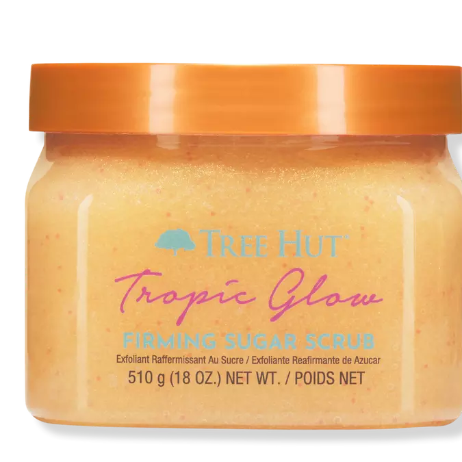 Tropic Glow Firming Sugar Scrub de Tree Hut.