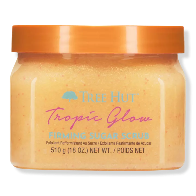 Tropic Glow Firming Sugar Scrub de Tree Hut.