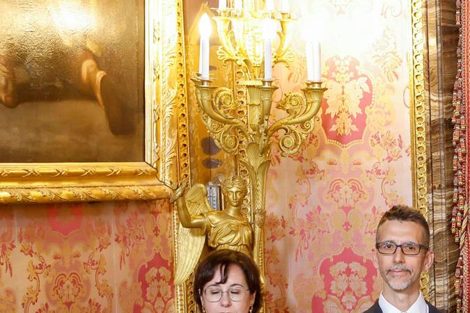 Los reyes de España celebran el almuerzo tradicional por el Premio Cervantes.