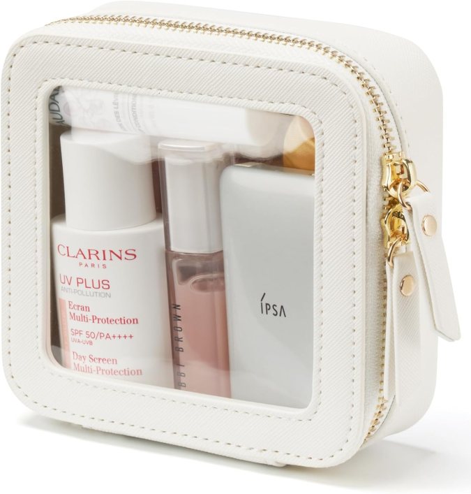 Bolsa de maquillaje transparente de Popvibe